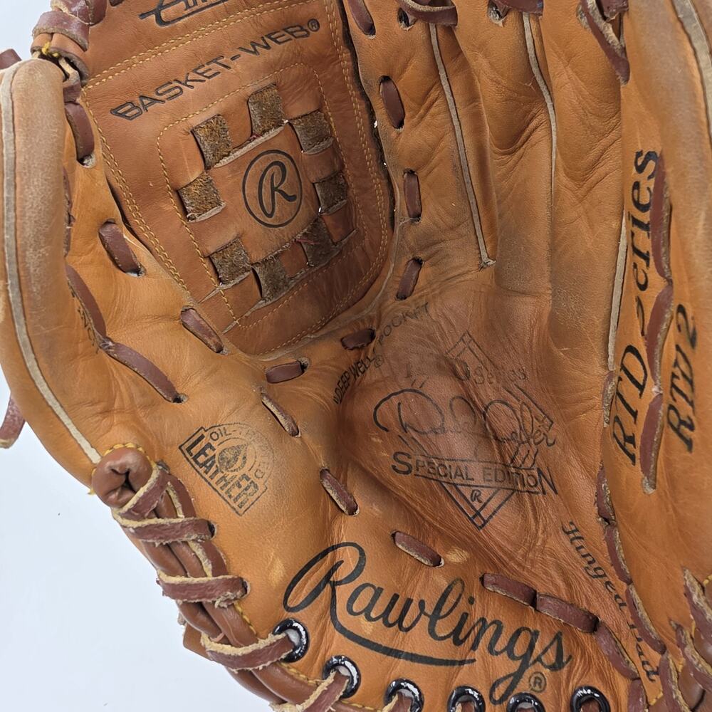 Rawlings Baseball Glove 12 Derek Jeter Edition Tan Cowhide Deep Pocket - Picture 7 of 10